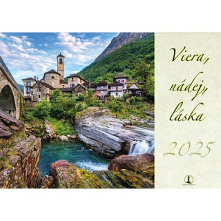 Kalendár 2025 (nástenný) Viera, nádej, láska